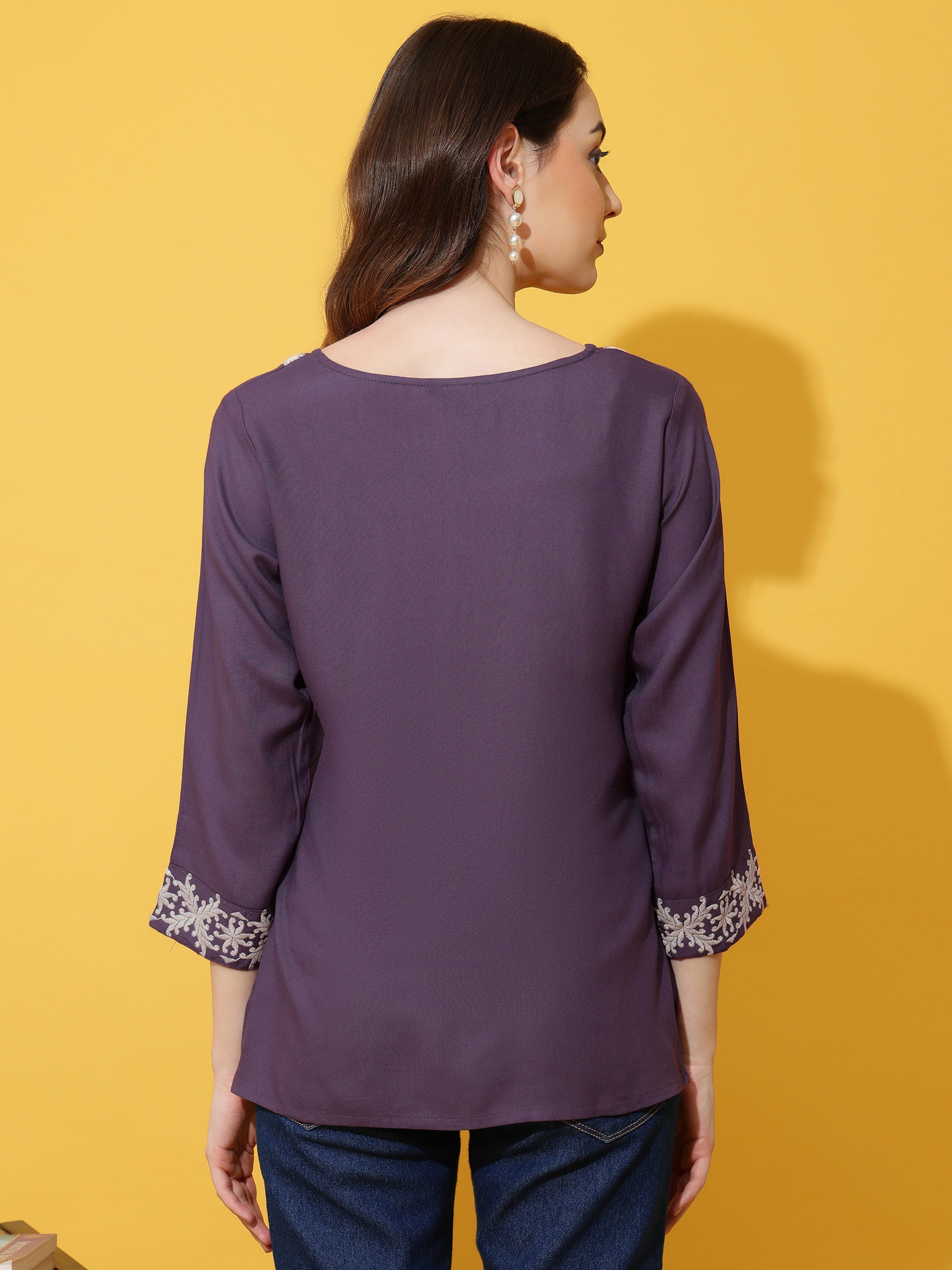 Women Embroidery Work Top