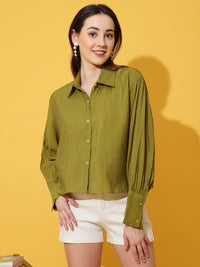 Kinjo Women Solid Formal Shirts