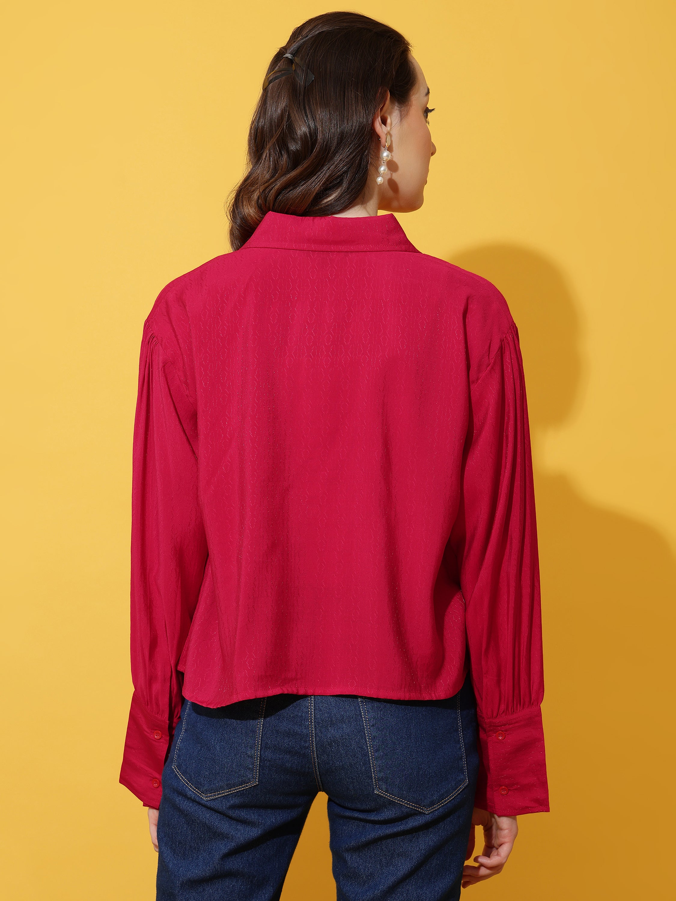 Kinjo Women Solid Formal Shirts