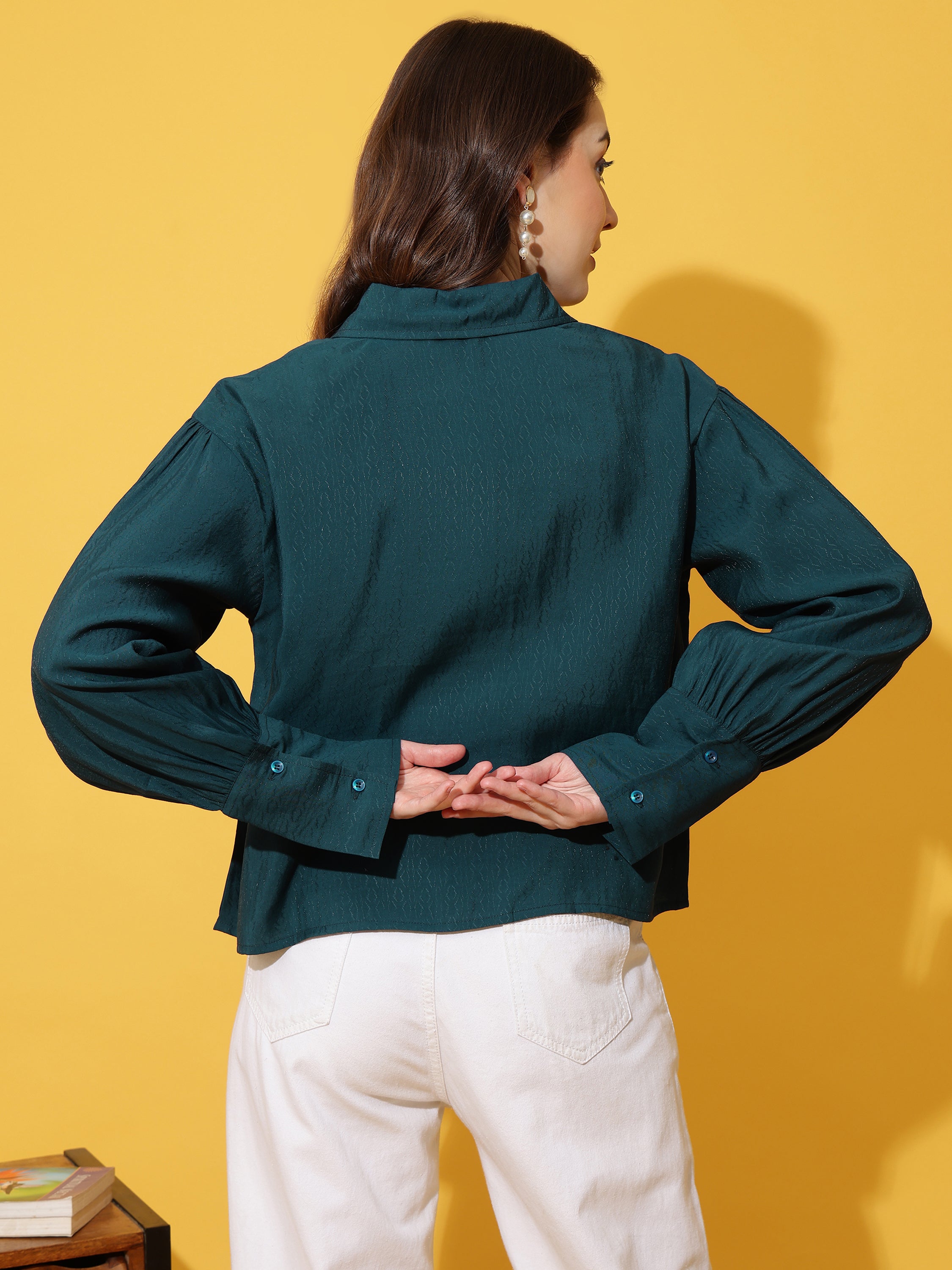 Kinjo Women Solid Formal Shirts