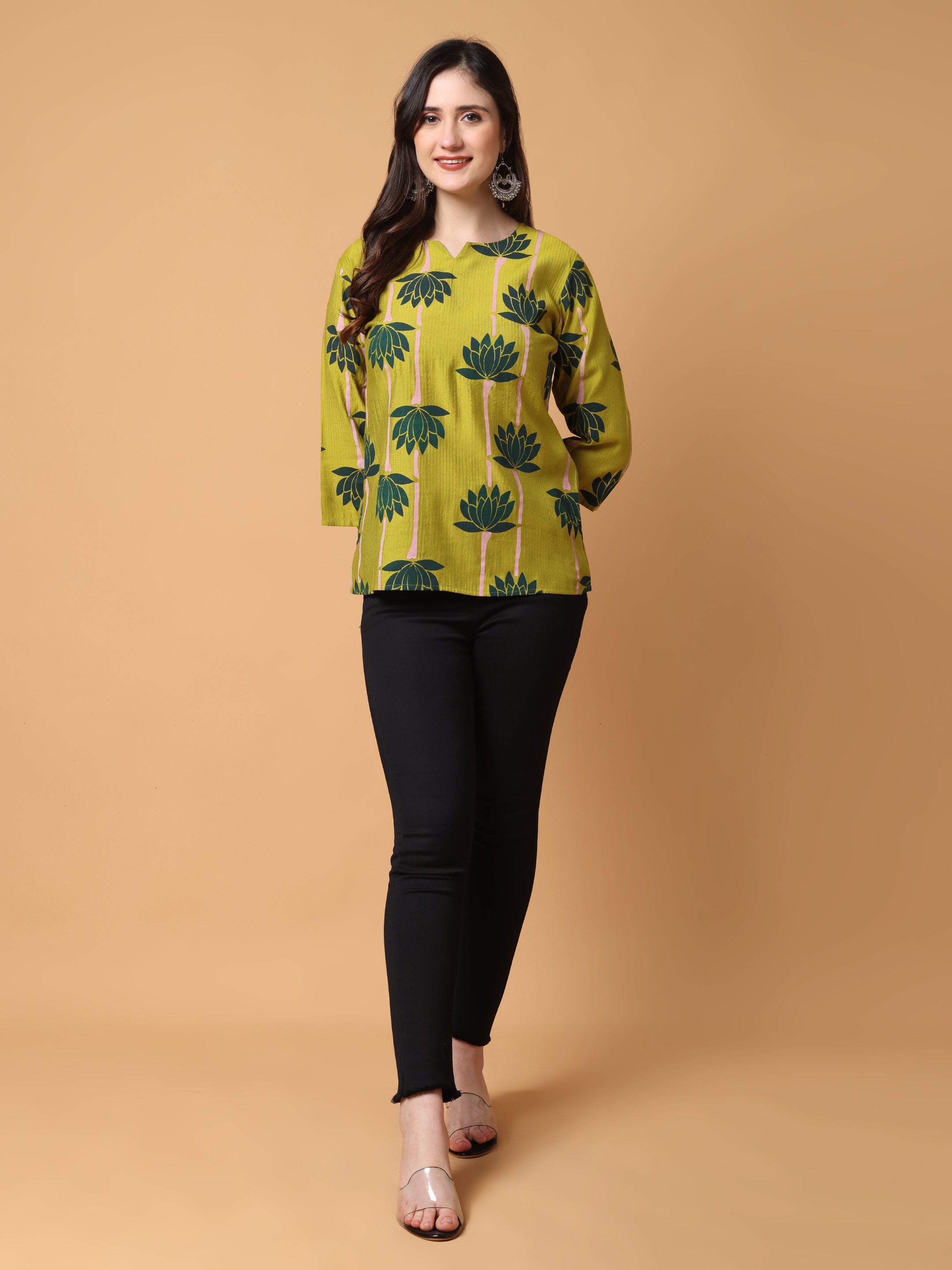 Women Lotus Printed Top