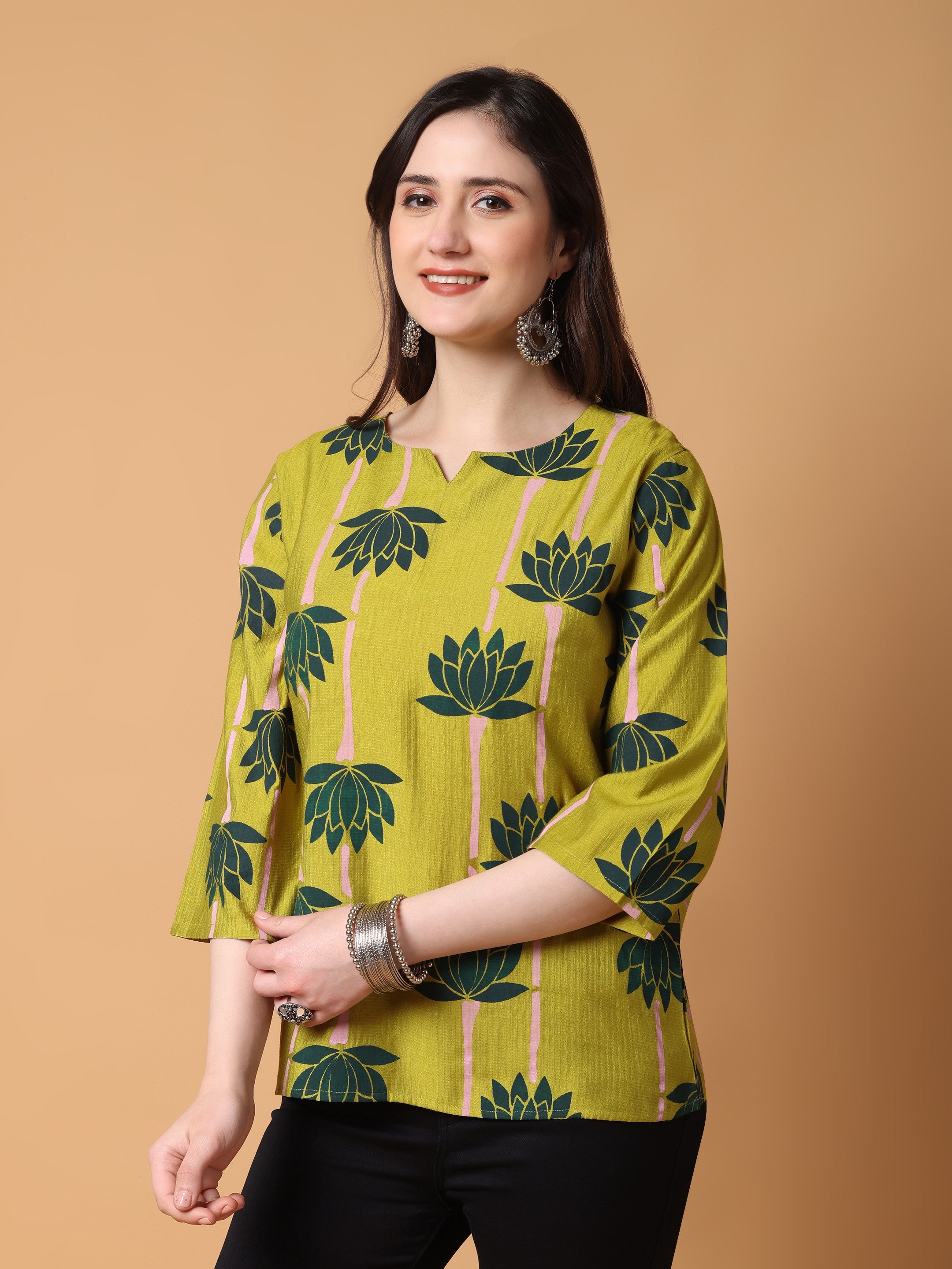 Women Lotus Printed Top